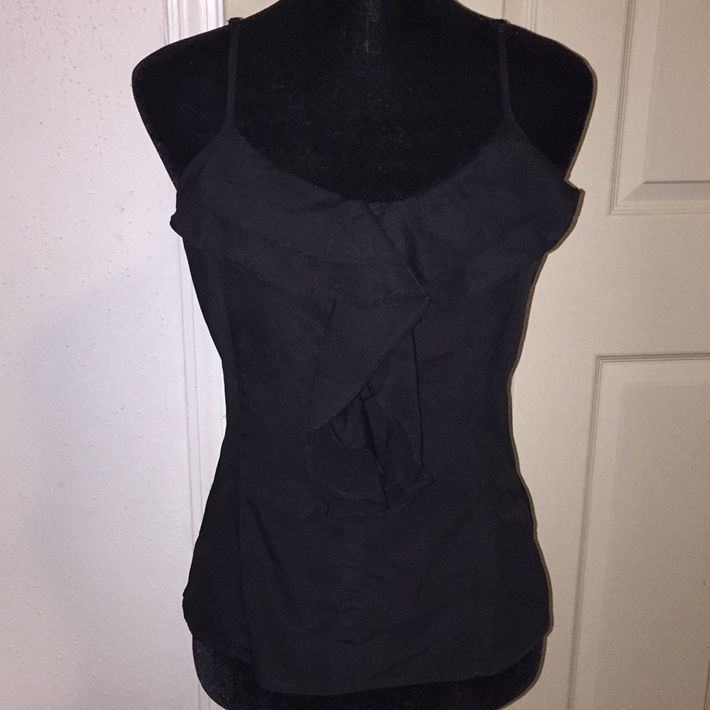 Black Blouse With Exposed Zipper